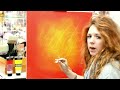 Acrylmalen: Malen lernen, Anleitung zur Mohnblume/ Acrylic painting Tutorial Demo, floral painting