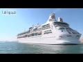 بالفيديو : سفينتين سياحيتين عملاقتين (85 ألف طن، و35 ألف طن) تعبران القناة