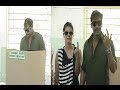 Ajay Devgan and Kajol cast their votes for Lok Sabha Elections 2014.