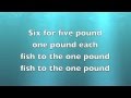 One Pound Fish Song with LYRICS