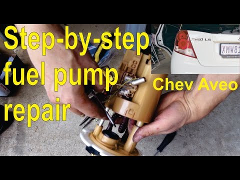 How to fix a fuel (petrol) pump in a Chev Aveo - detailed