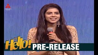 Kalyani Priyadarshan Cute Speech At HELLO Pre Release Event | Akkineni Akhil | Kalyani Priyadarshan
