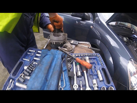 Как снять генератор мини купер Alternator brush replacement Opel Agila