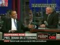 Obama a Letterman : I was black before the election ! lol