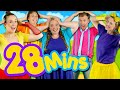 Head Shoulders Knees and Toes and MORE! Kids Nursery Rhymes Collection | 33 Minutes Compilation