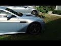 Light Blue Aston Martin V12 Vantage at the Fort Lauderdale International Boat Show