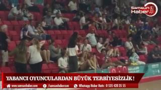 Samsun'da olimpiyatlarda Türk Bayrağına büyük saygısızlık