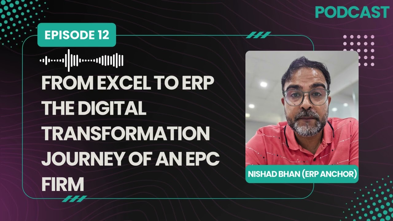 Digital Transformation Journey of an EPC Firm | Odoo Solution | 30.09.2025
Are you an EPC (Engineering, Procurement, and Construction) professional struggling with project management in Excel? Digital Transformation Journey of an EPC Firm | Odoo Solution | 30.09.2025
Are you an EPC (Engineering, Procurement, and Construction) professional struggling with project management in Excel?