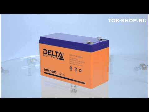 Delta DTM 1207 - видео обзор AGM аккумулятора