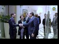 الرئيس عبد الفتاح السيسي يستقبل وزير الخارجية الفرنسي ويجتمع مع وزير العدل