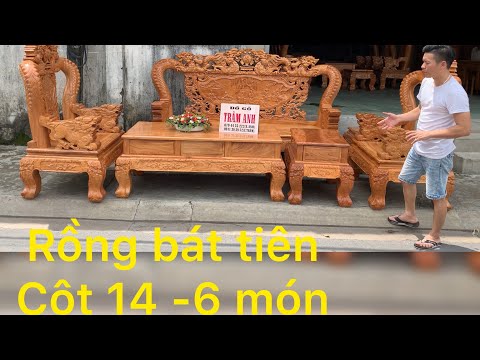 TIN ĐƯỢC KHÔNG Rồng bát tiên cuốn cột 14-6 món TAY LIỀN , TỰA LIỀN Không ghép cực đẹp (119)