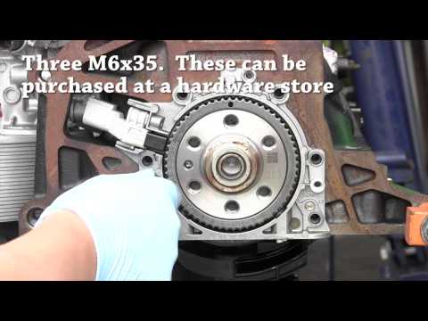 DIY rear main seal (RMS) replacement for VW and Audi 4 cyl engine, T10134 required for mk5, mk6+