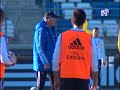 Real Madrid finish their first training session of the week