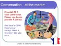 French Lesson 66 - Shopping - Buying food at the market - Dialogue Conversation + English Subtitles