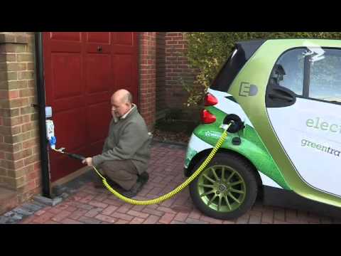 Electric Smart Car plug in demo