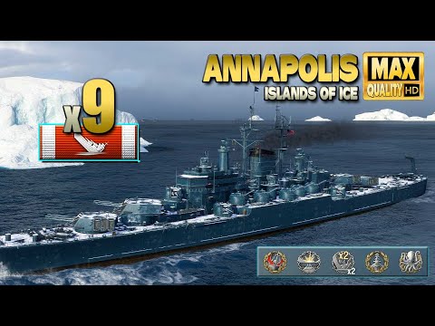 Cruiser Annapolis  Running for kills   World of Warships