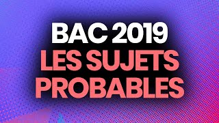 BAC 2019 Les Sujets Probables Selon Les Profs (histoire Géo, Français, Philo, SES, Maths...)