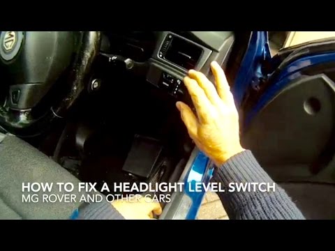 How to Fix a Headlight Level Control Switch