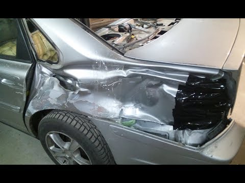 Volvo S60 - body repair, removal of distortion.