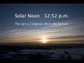 Winter Solstice in the Arctic. Fairbanks, Alaska. Time-lapse video.