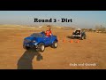 Power Wheels Tug Of War 1 - Ford F-150 vs Dodge Ram