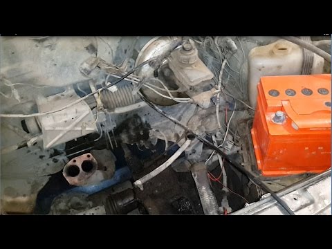 Как снять двигатель ваз 2109 с кпп