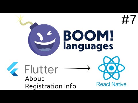 Version, Registration Info in React Native | Boom Dev Log 7