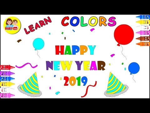 Happy new year coloring page youtube