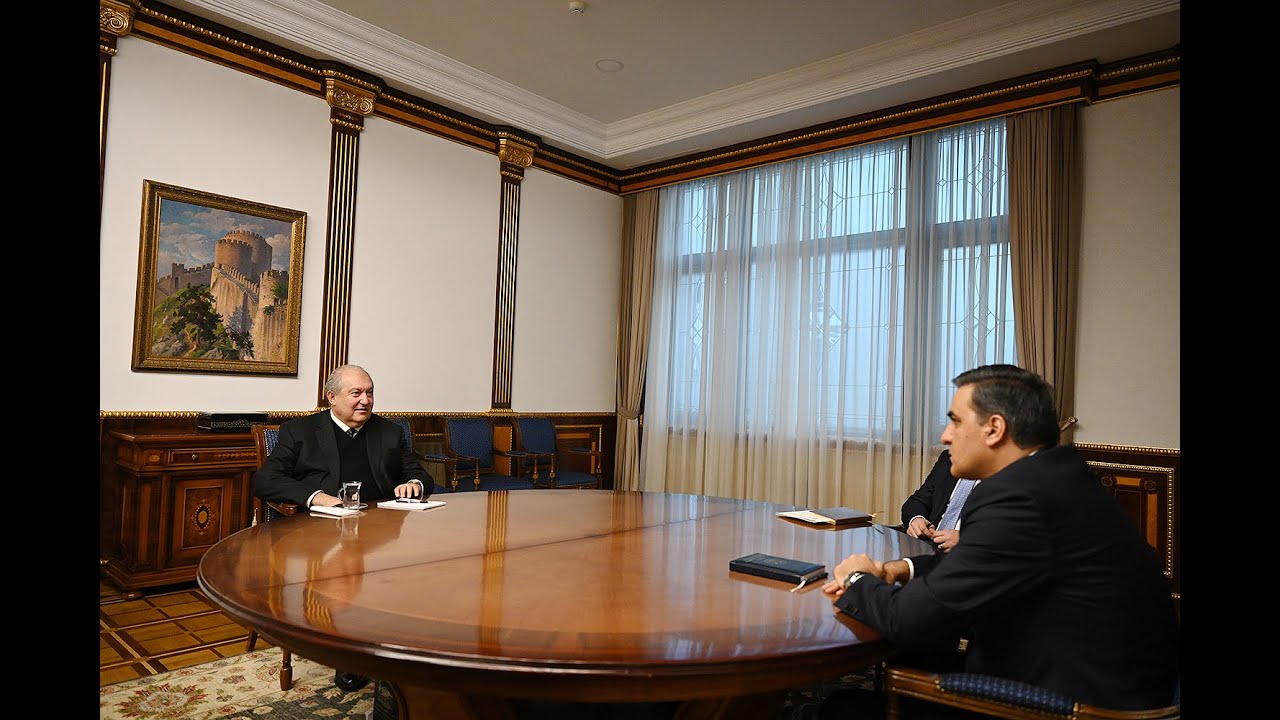 Նախագահ Արմեն Սարգսյանը հանդիպում է ունեցել Հայաստանի մարդու իրավունքների պաշտպան Արման Թաթոյանի հետ