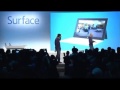 Microsoft Surface Keynote Drop on stage and skateboard October 1