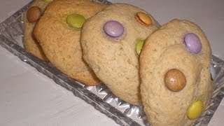 Ricetta Biscotti Cookies Con Smarties Confetti Colorati Youtube