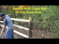 Black Locust Split Rail Fence