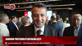 Samsun protokolü bayramlaştı