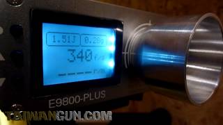 E9800-X Shooting Chronograph Geschwindigkeitstester Chrono Airsoft BB+Stativ DE 