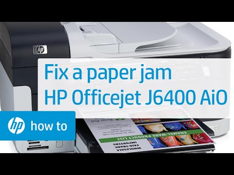 Fix A Paper Jam - HP Officejet J6400 Series Printer