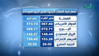 أسعار صرف العملات الأجنبية مقابل الجنيه السوداني | 27-07-2022
