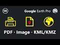 Google Earth Pro  Exporter une carte en PDF, image, KML et KMZ  Diff?rences entre KML et KMZ
