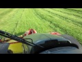 Mähen mit Valtra N93 mit front PTO