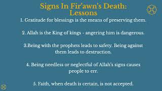 In the Company of Prophets - 49 -Signs In Fir'awn's Death - Shaykh Abdul-Rahim Reasat