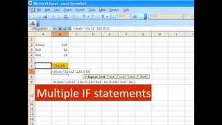 Multiple If Statement In Excel Formula