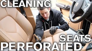 Trick to cleaning perforated leather car seats