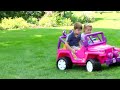 Fisher Price® Barbie Jammin' Jeep Wrangler Battery Powered Riding Toy - Product Review Video