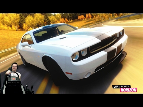 Отжал Dodge Challenger SRT8 - Forza Horizon на Xbox One + руль Fanatec CSL Elite