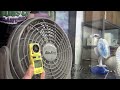 Grow Room Fan Comparison Test Setup Airking Clip Fan Gro1 Gro 1 Air King Grow Room Fan DEMO Garden