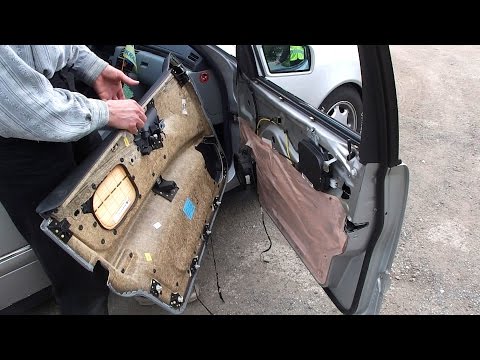 Снятие обшивки двери Mercedes W210 How to remove door trim panel