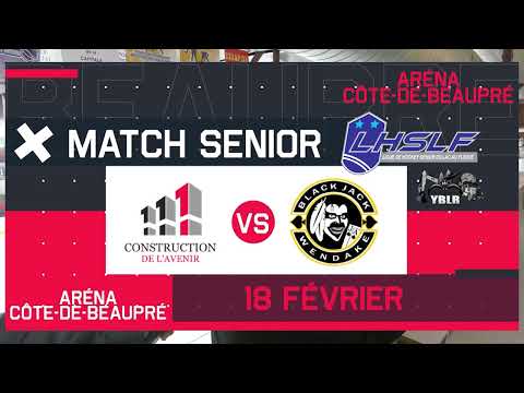 Match de la Ligue de Hockey Senior du Lac au Fleuve : le 18 février 2023 à l'Aréna Côte-de-Beaupré