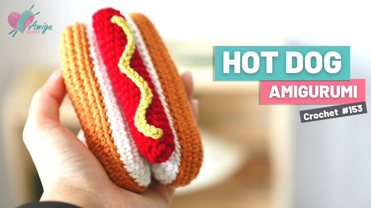 FREE pattern – Crochet hot dog amigurumi free pattern