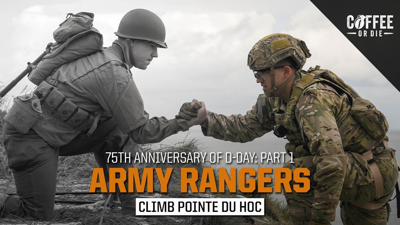 Army Rangers Climb Pointe du Hoc!