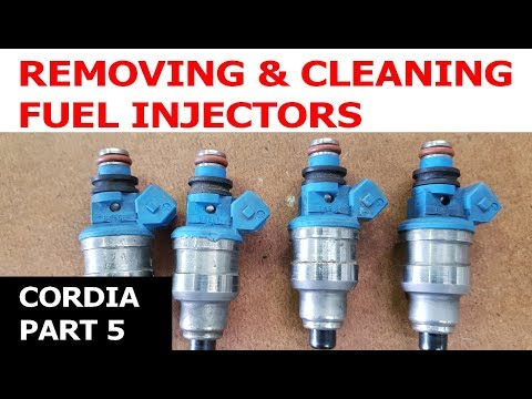 Removing, cleaning and refitting fuel injectors without any special tools