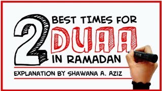 2 Best Times For Dua In Ramadan 